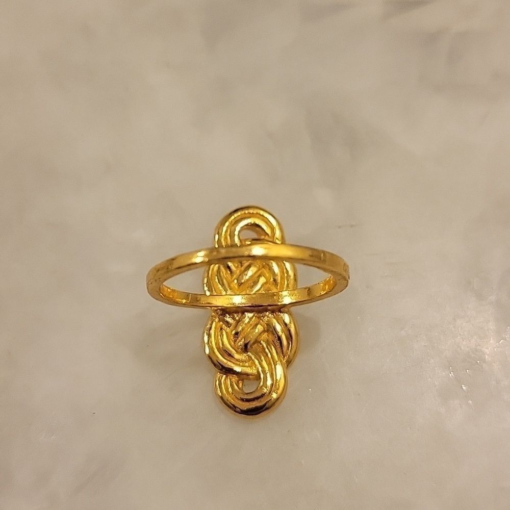 NWT Gorjana Gold Knot Celtic Rope Delicate Feminine Dainty Braid Modest Ring 7 - Picture 5 of 5